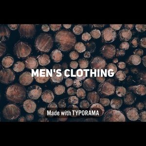 Men's clothing
